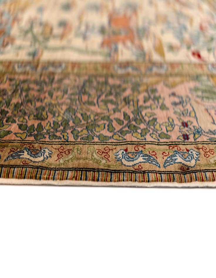 Detail image of 2' 4 x 2' 7 Hereke Silk Rug