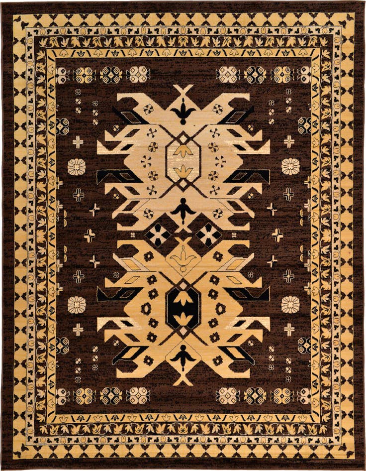 Detail image of 7' 10 x 10' Heriz Design Rug