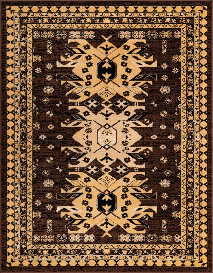 Detail image of 5' 3 x 8' Heriz Design Rug
