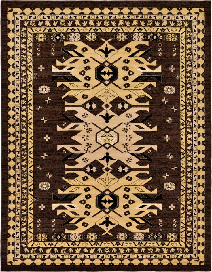 Detail image of 9' x 12' Heriz Design Rug
