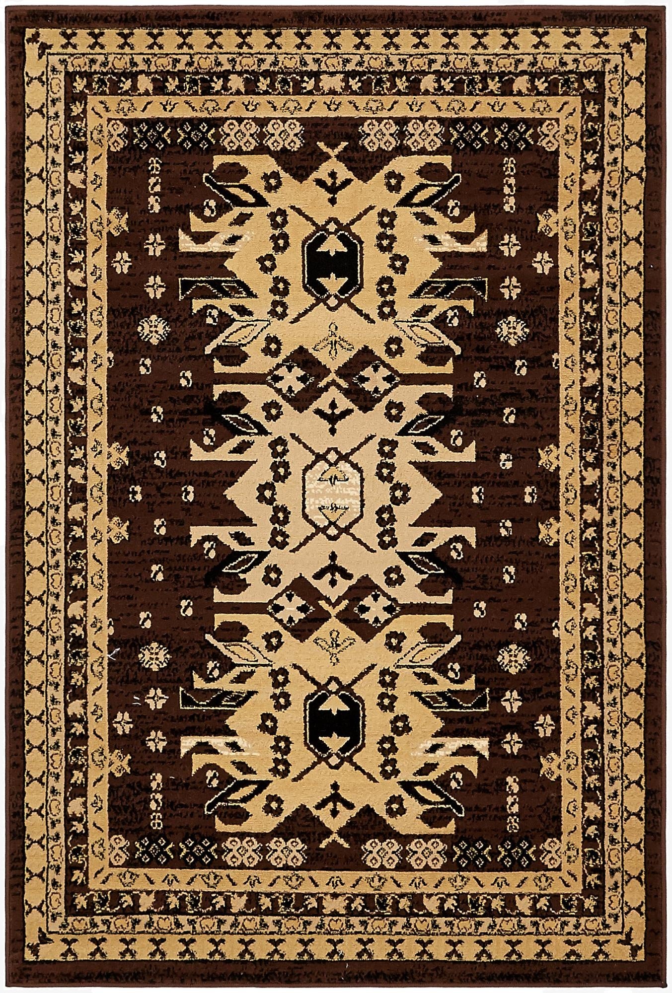 4' x 6' Heriz Design Rug