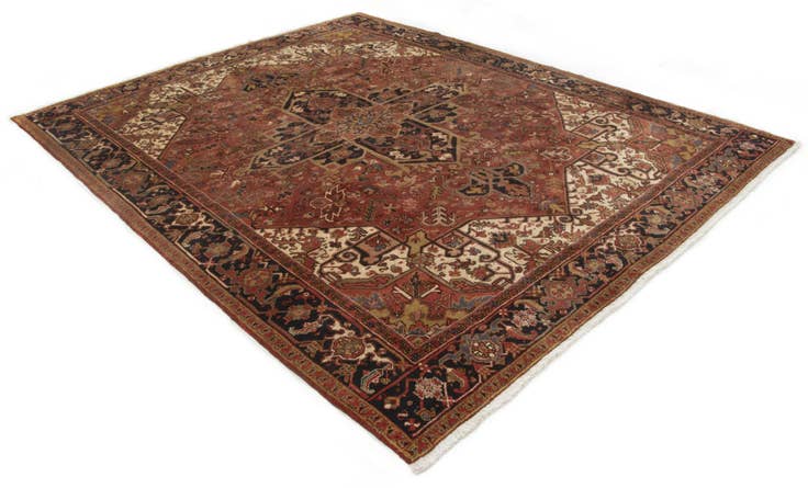 Detail image of 8' 8 x 11' 1 Hand Knotted Heriz Persian Wool Rug