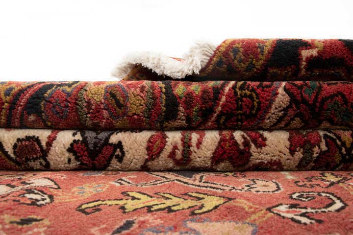 8' 8 x 11' 1 Hand Knotted Heriz Persian Wool Rug