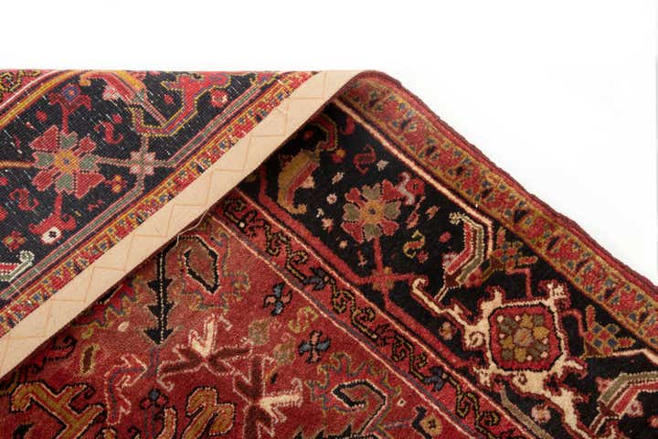 8' 8 x 11' 1 Hand Knotted Heriz Persian Wool Rug