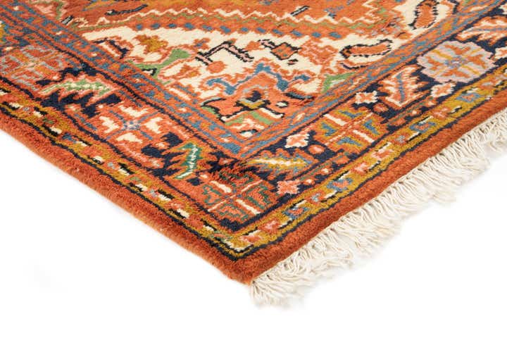 3' 2 x 5' 5 Hand Knotted Heriz Wool Rug