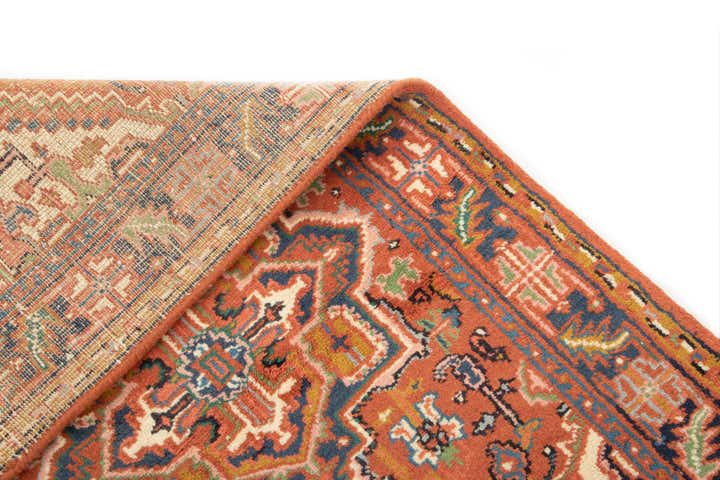 3' 2 x 5' 5 Hand Knotted Heriz Wool Rug