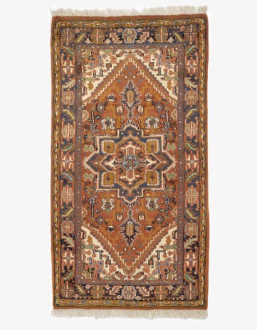 3' 2 x 5' 5 Hand Knotted Heriz Wool Rug