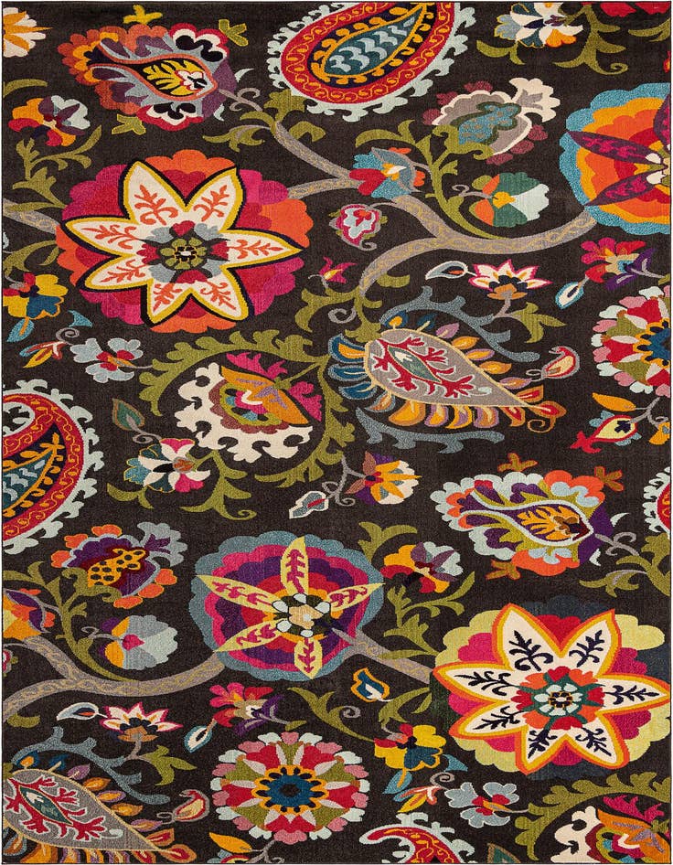 Detail image of 10' 6 x 16' 5 Washable Hyacinth Rug
