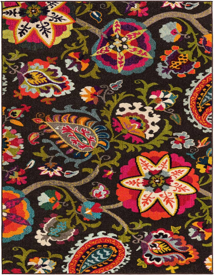 Detail image of 5' x 8' Washable Hyacinth Rug