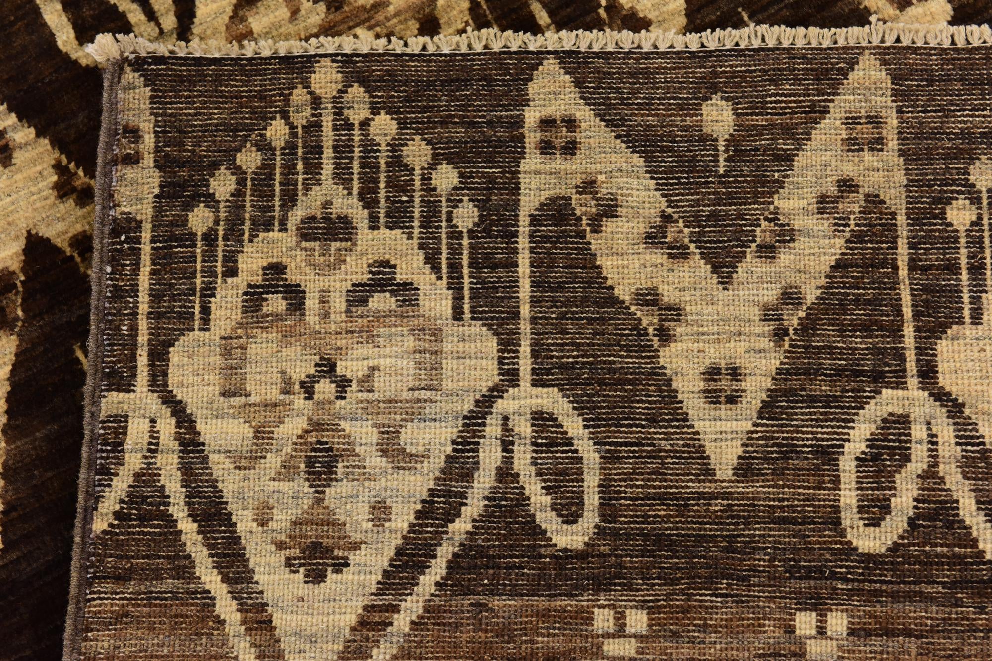 6' 10 x 9' 10 Hand Knotted Ikat Rug