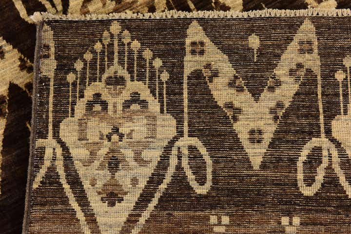 6' 10 x 9' 10 Hand Knotted Ikat Rug