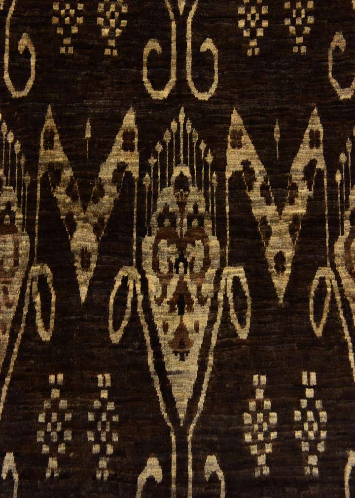 6' 10 x 9' 10 Hand Knotted Ikat Rug