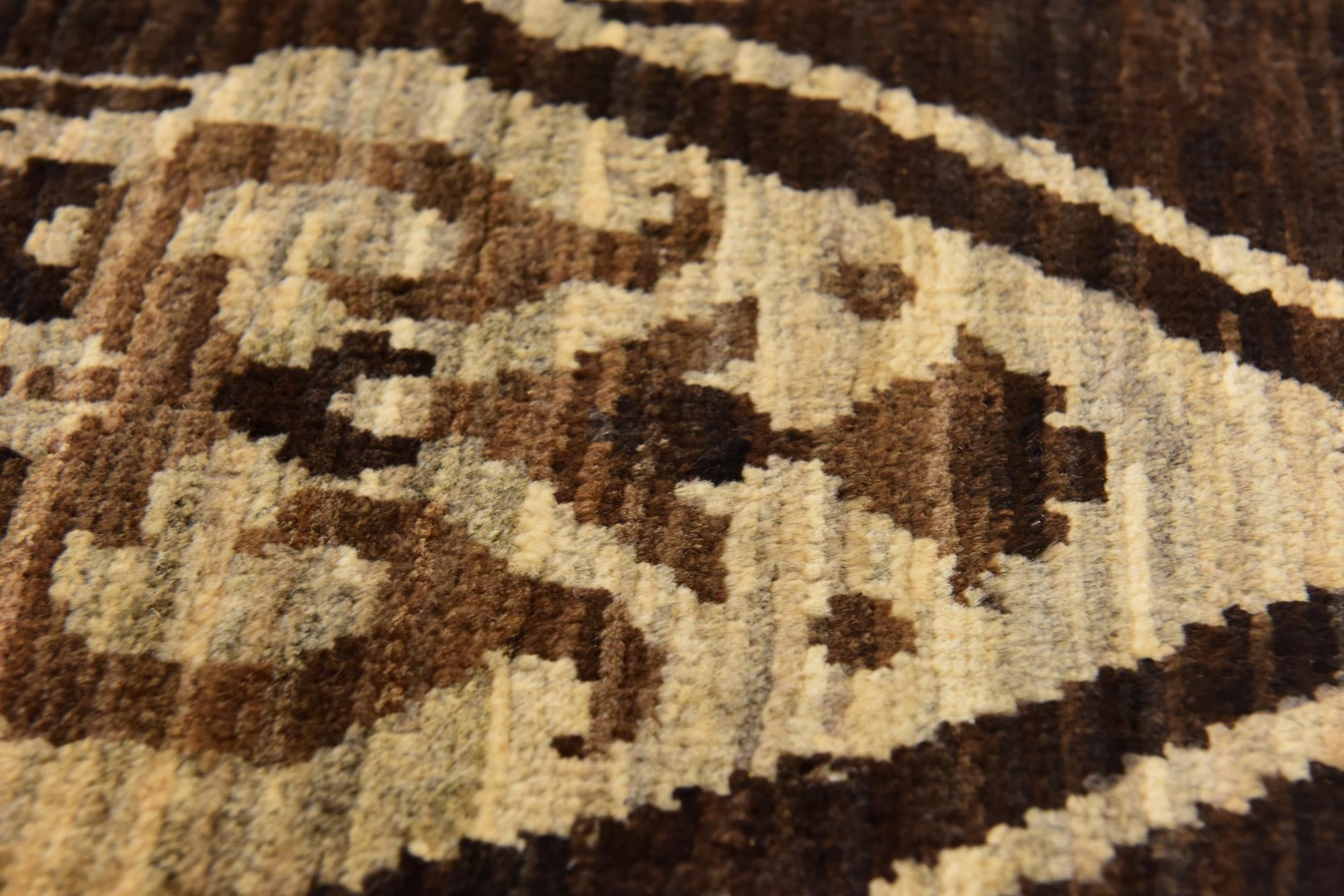 6' 10 x 9' 10 Hand Knotted Ikat Rug