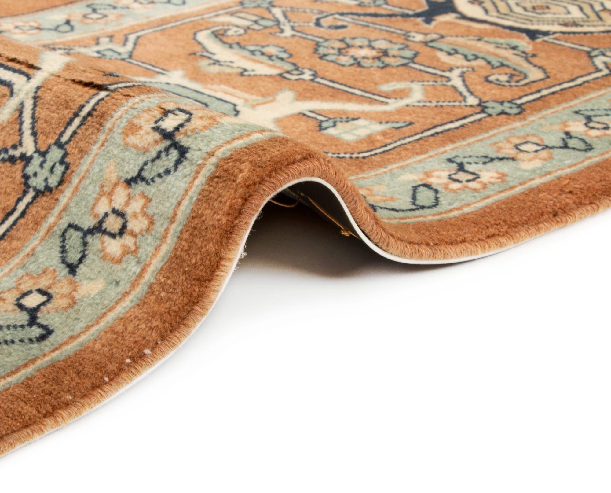 8' 2 x 10' Hand Knotted Indo Tabriz Wool Rug
