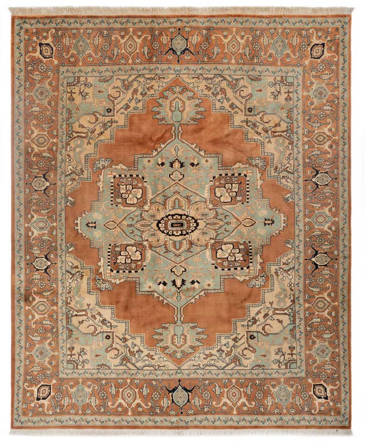 250cm x 305cm Handgeknüpft Indo Tabriz Wolle Teppich