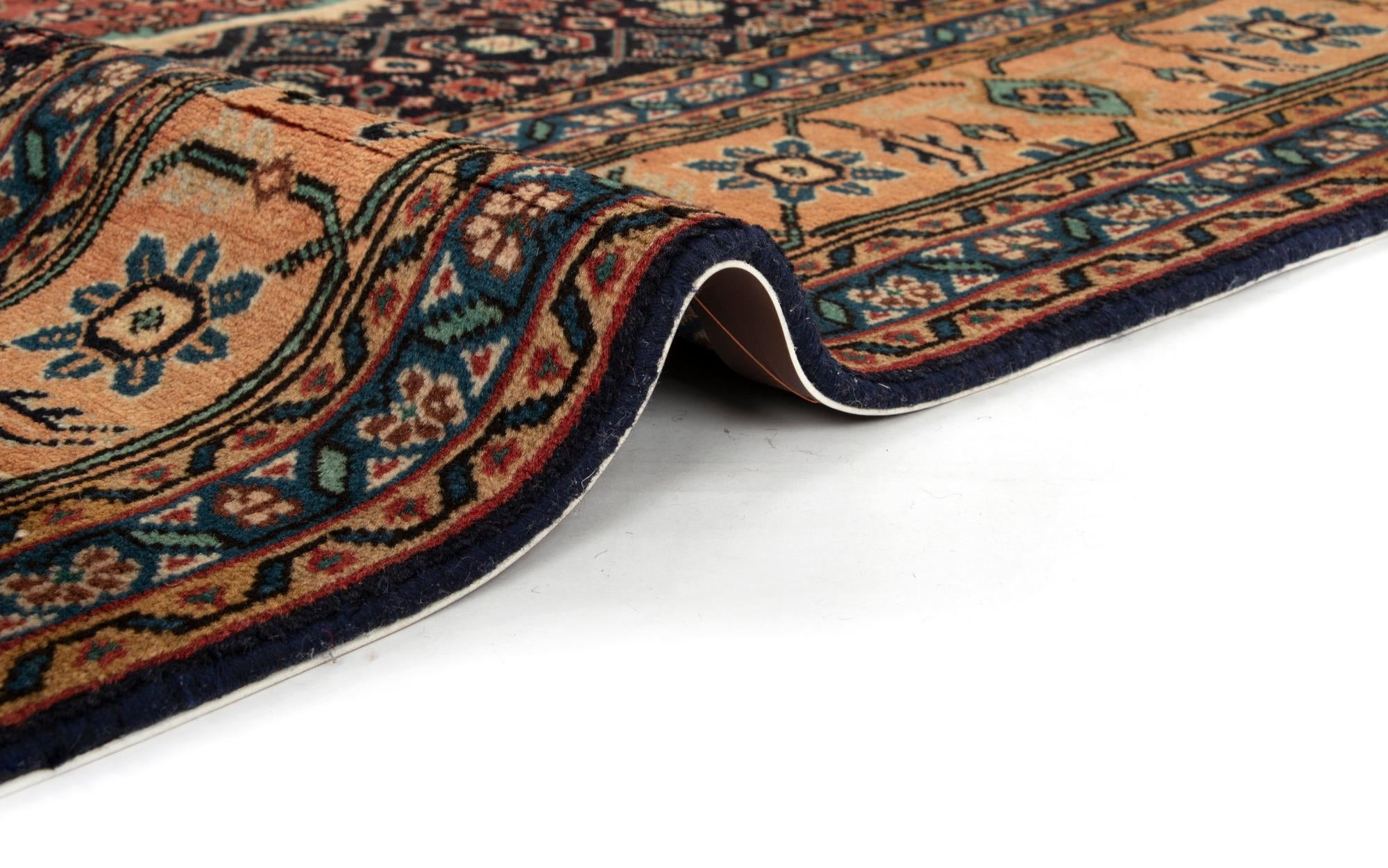 6' 9 x 9' 9 Hand Knotted Indo Tabriz Wool Rug