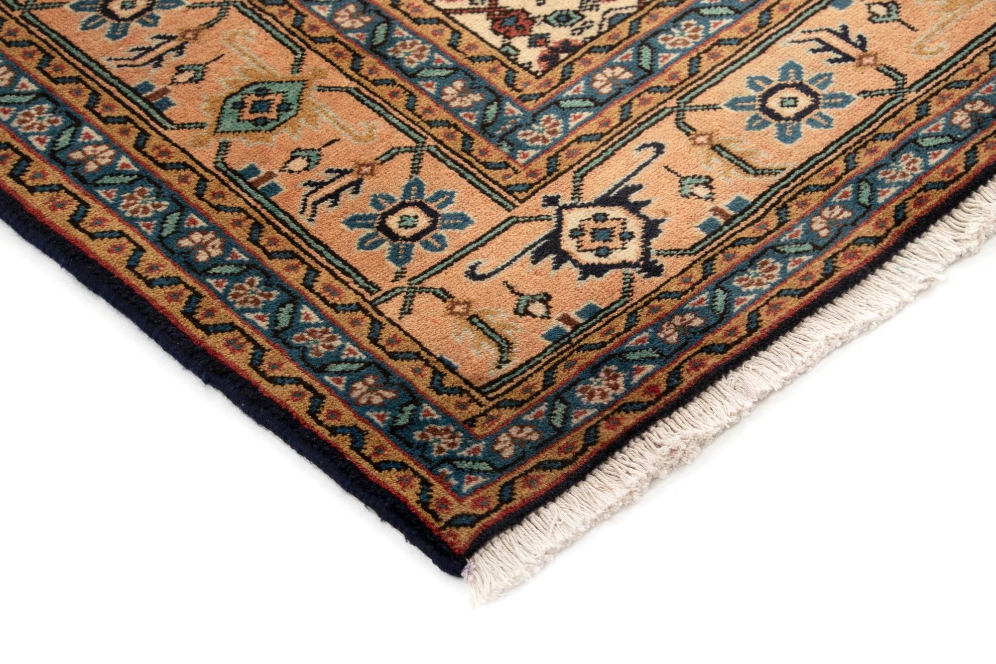 6' 9 x 9' 9 Hand Knotted Indo Tabriz Wool Rug