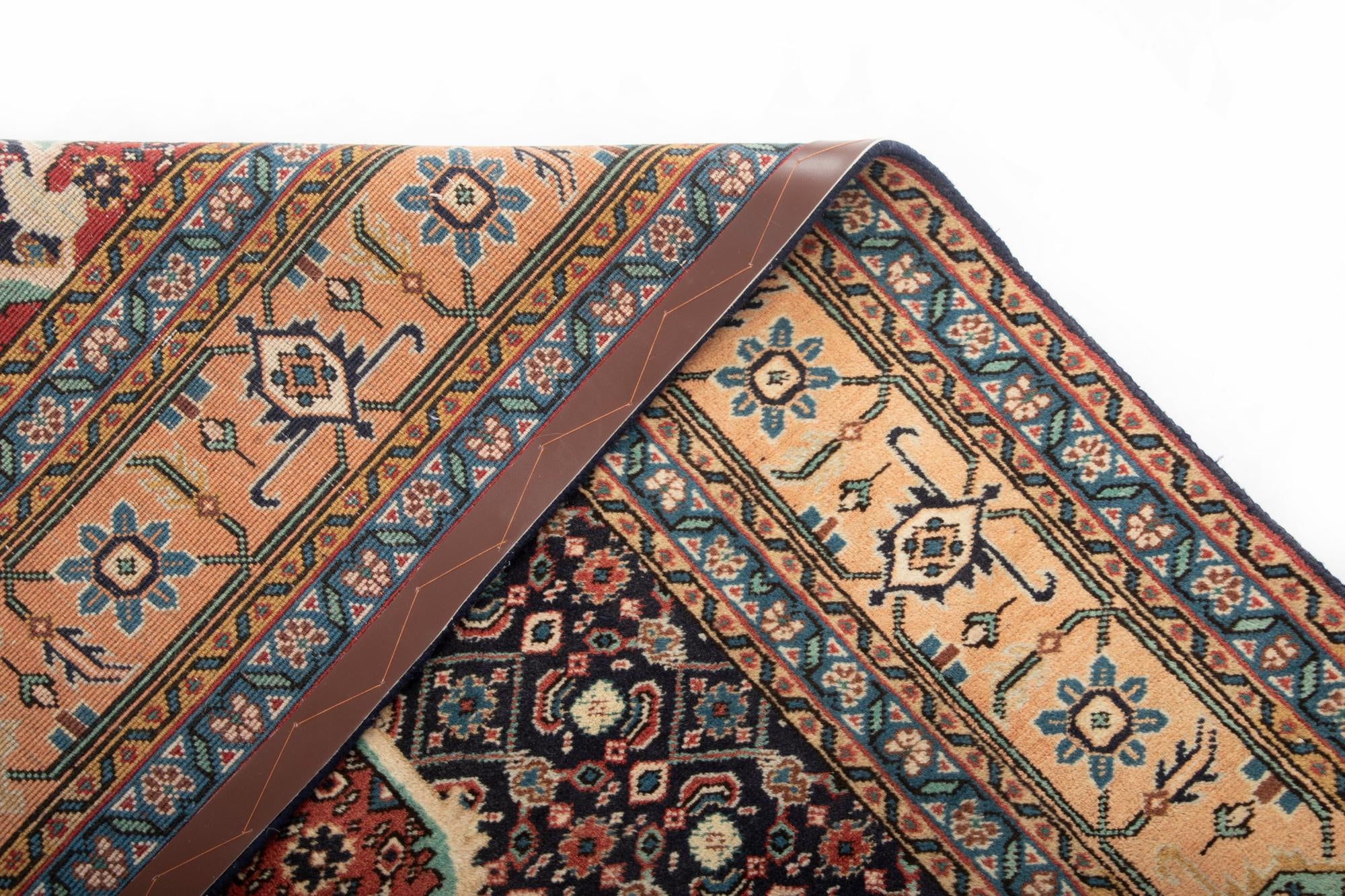 6' 9 x 9' 9 Hand Knotted Indo Tabriz Wool Rug