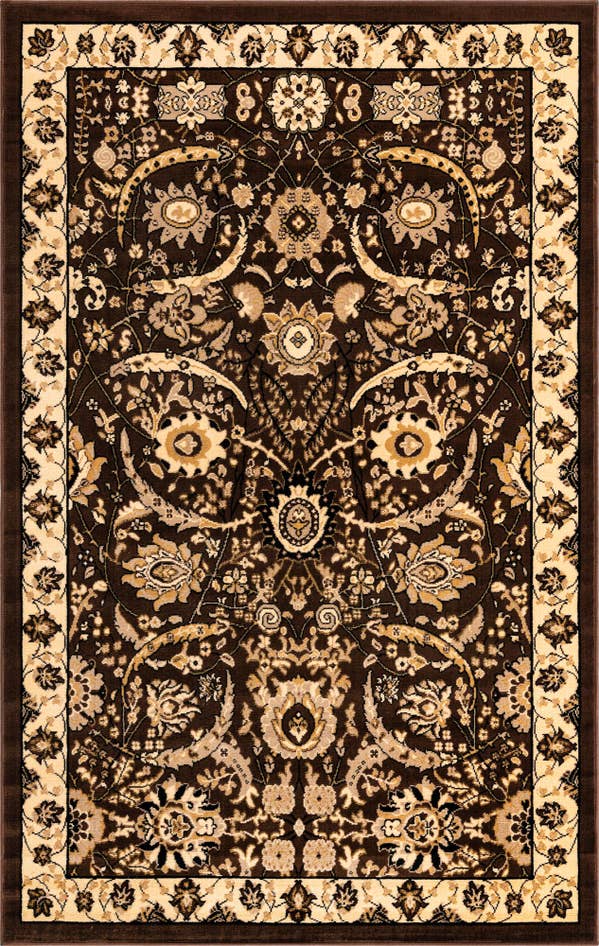 Detail image of 5' 3 x 8' Isfahan Design Rug