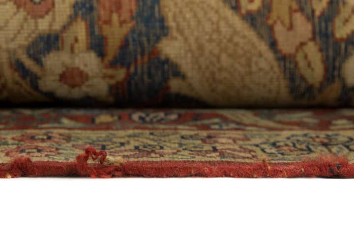 4' 7 x 7' 4 Hand Knotted Isfahan Persian Wool Rug