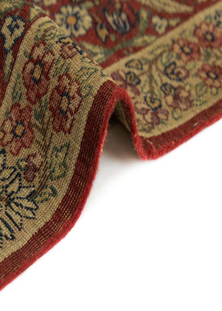 4' 7 x 7' 4 Hand Knotted Isfahan Persian Wool Rug