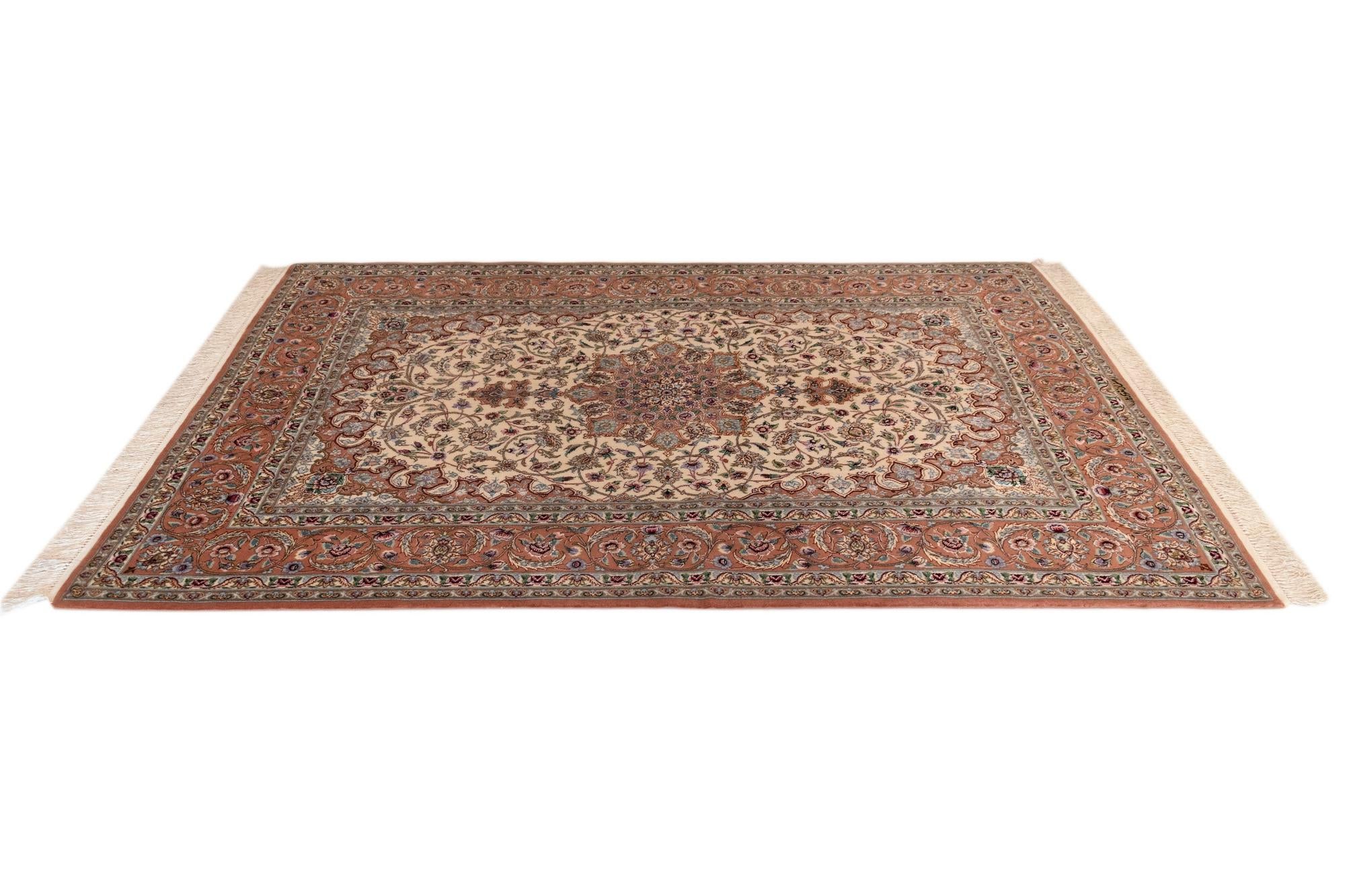4' 9 x 7' 2 Isfahan Rug