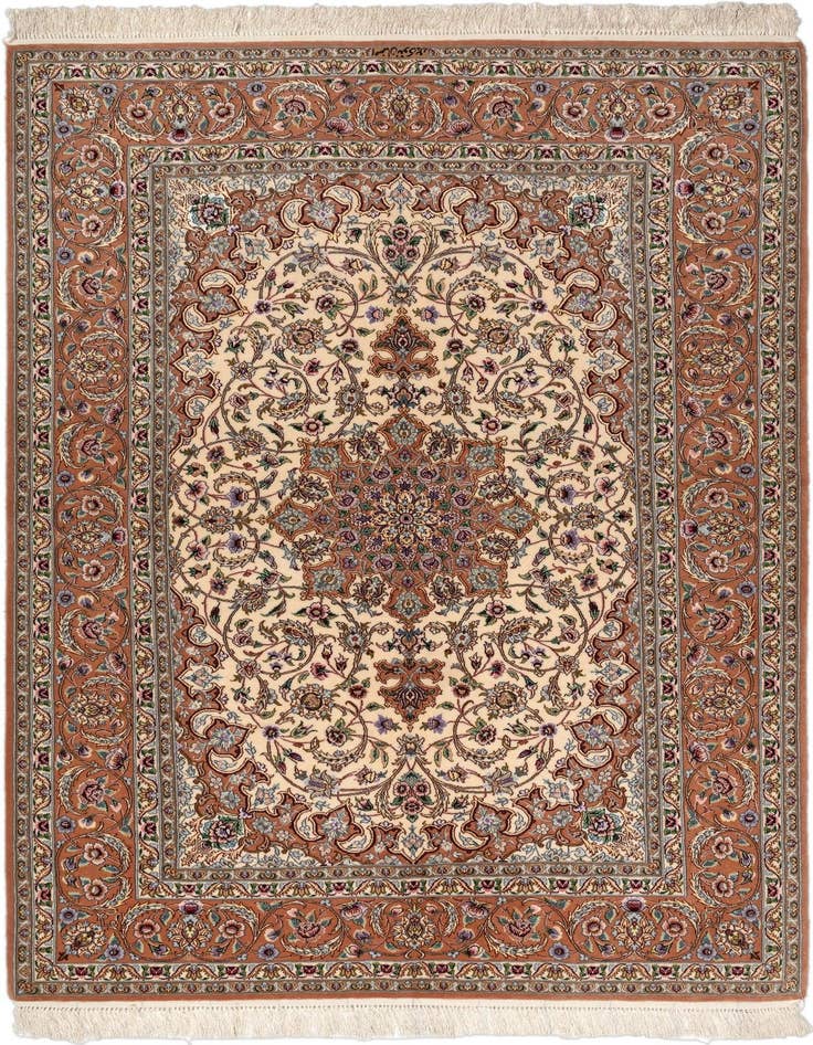 Detail image of 4' 9 x 7' 2 Isfahan Rug