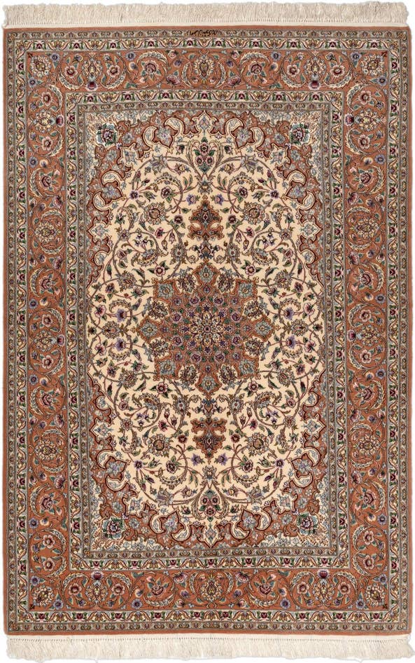 Detail image of 4' 9 x 7' 2 Isfahan Rug