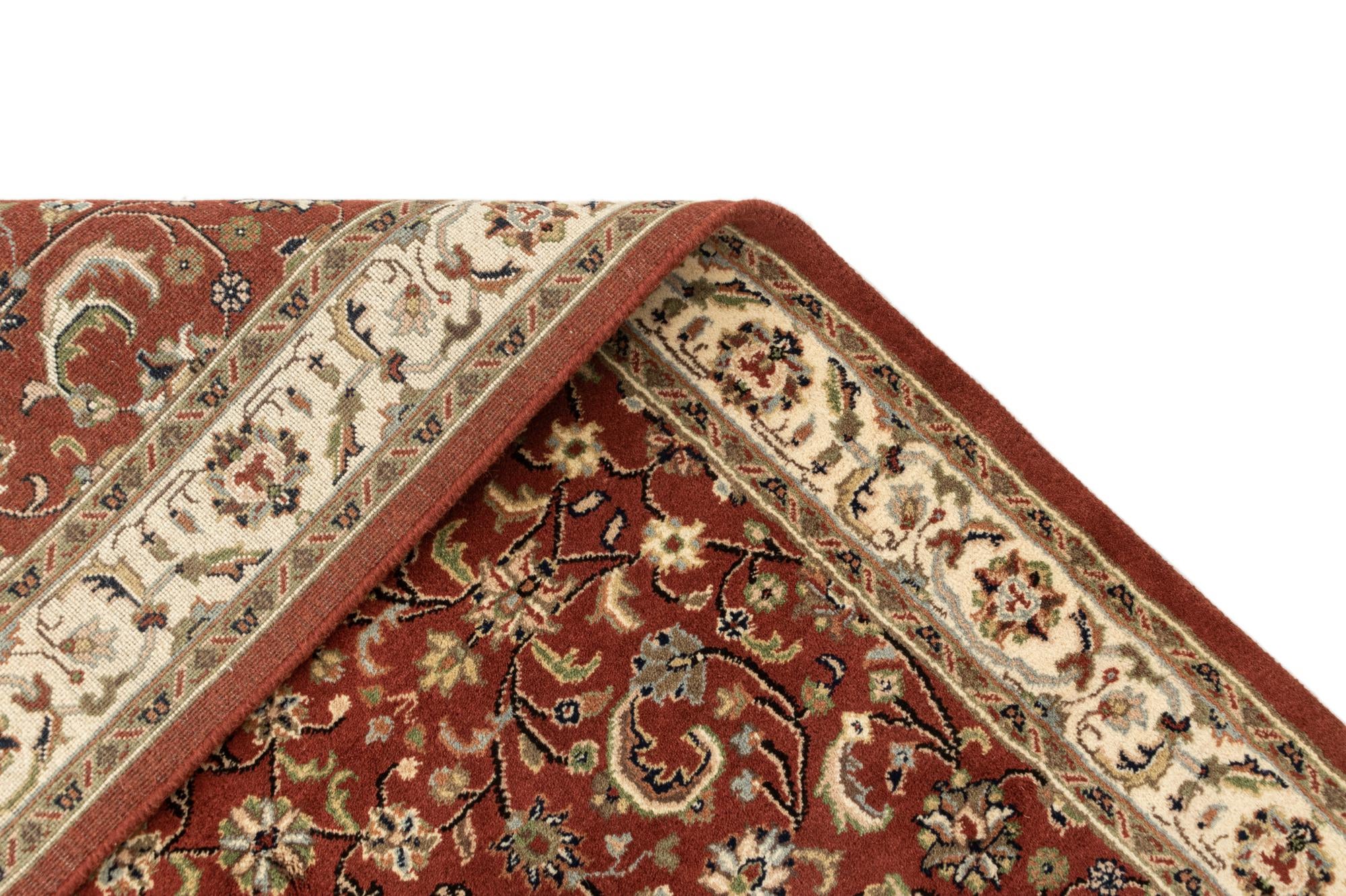 4' 2 x 6' 3 Hand Knotted Isfahan Wool Rug