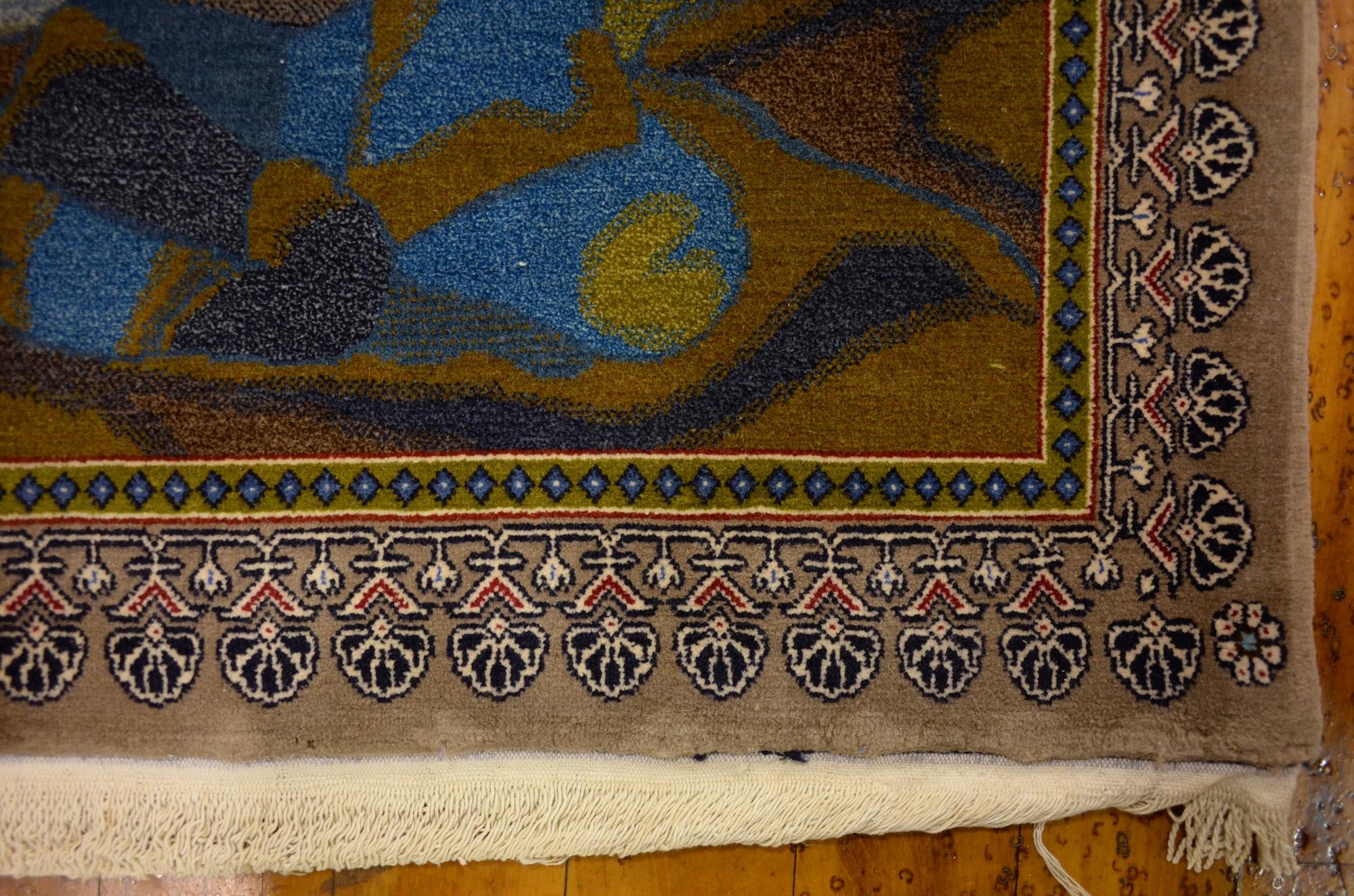 3' 9 x 5' 8 Hand Knotted Isfahan Persian Rug