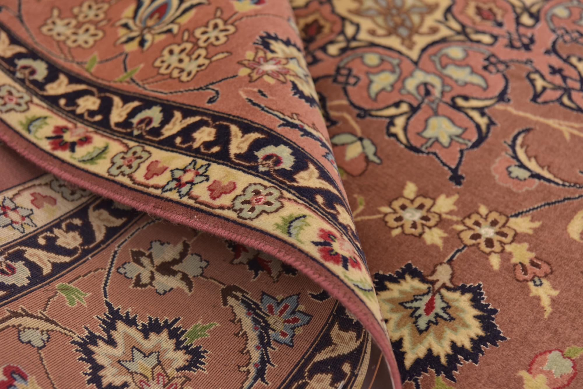 6' 7 x 10' Hand Knotted Isfahan Persian Rug