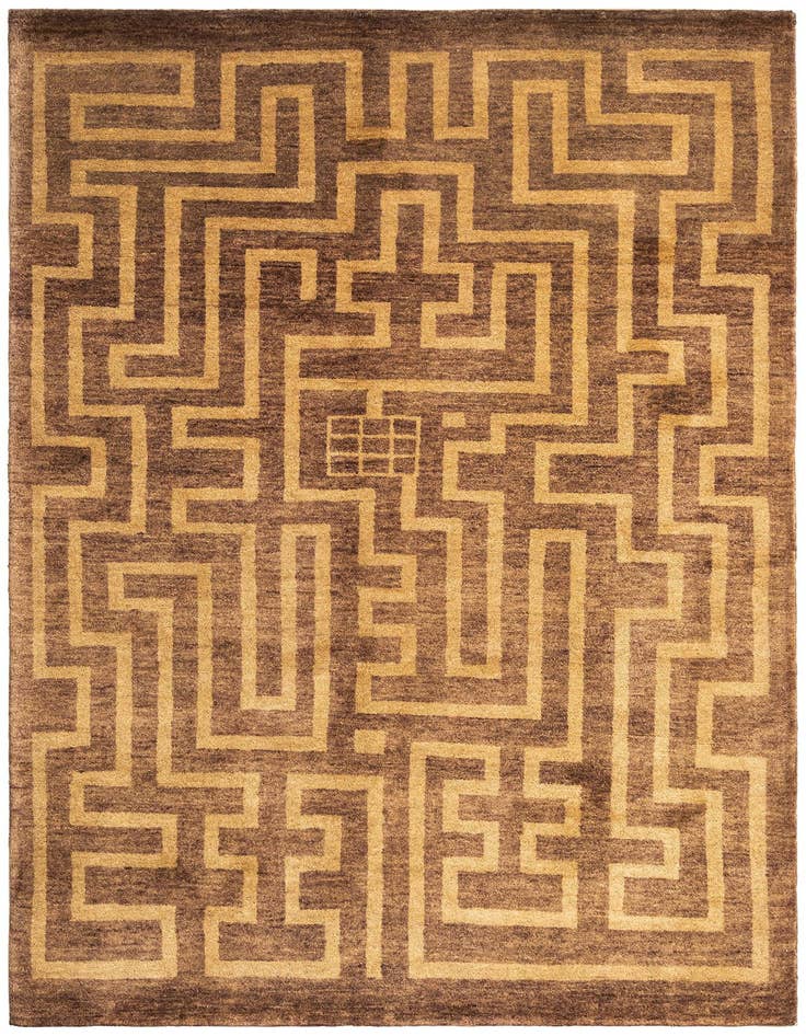 Detail image of 4' 7 x 6' 8 Juma Wool Rug