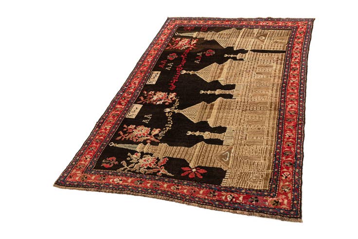 Detail image of 4' 2 x 6' 9 Karabagh Rug
