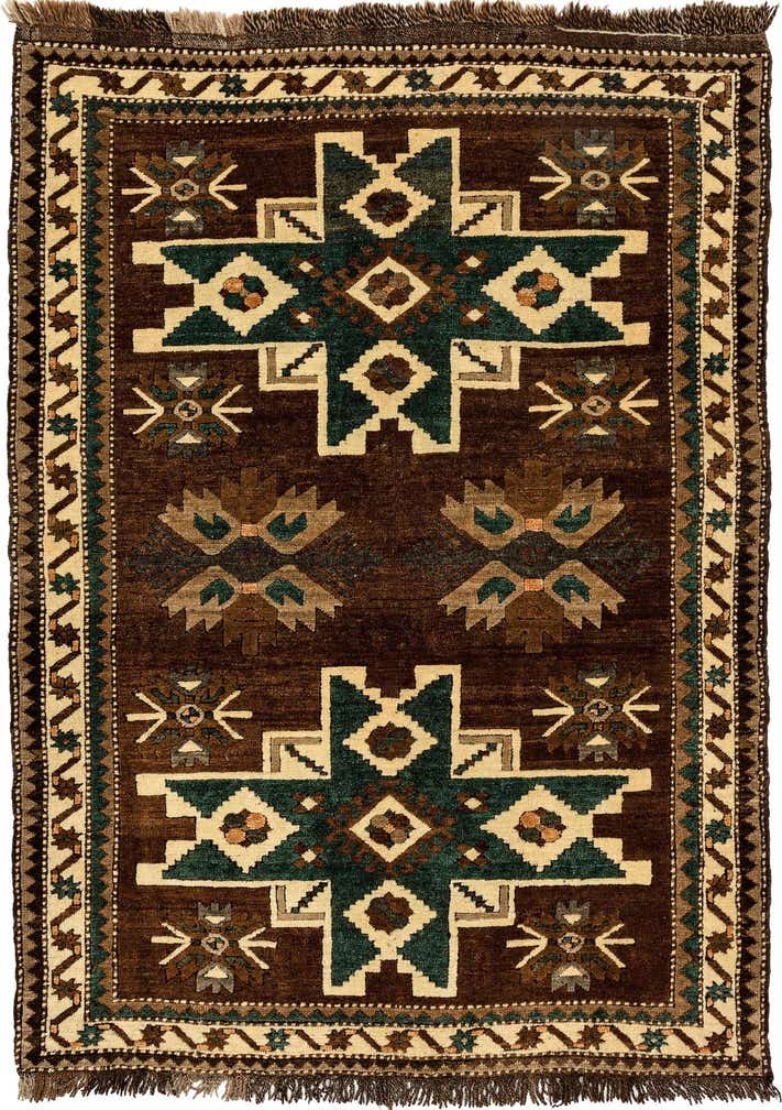 4' 4 x 6' Hand Knotted Kars Wool Rug