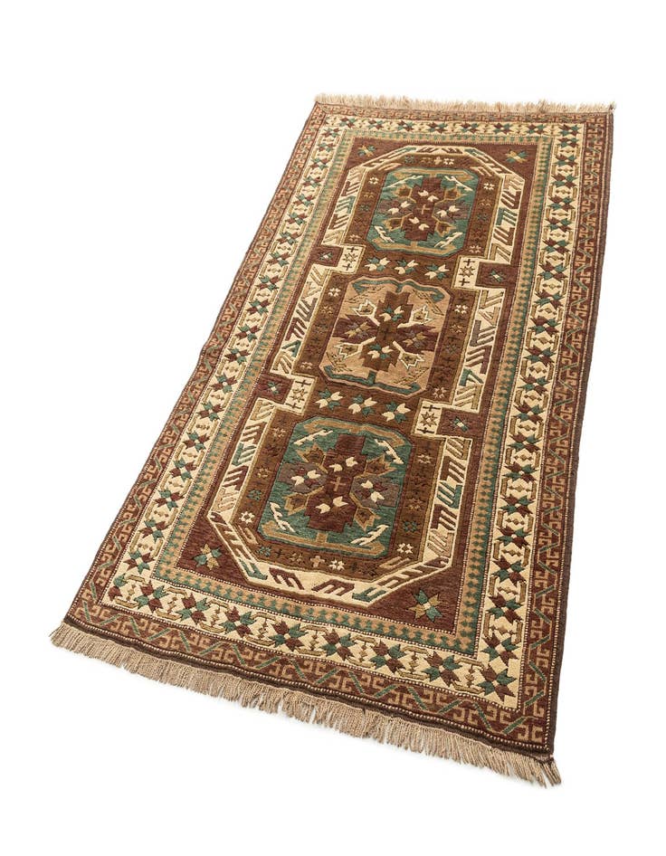 Detail image of 4' 5 x 6' 10 Hand Knotted Kars Wool Rug