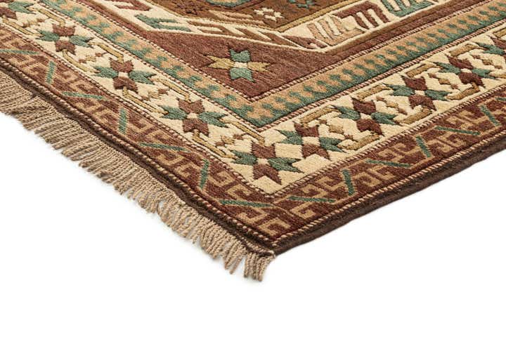 4' 5 x 6' 10 Hand Knotted Kars Wool Rug