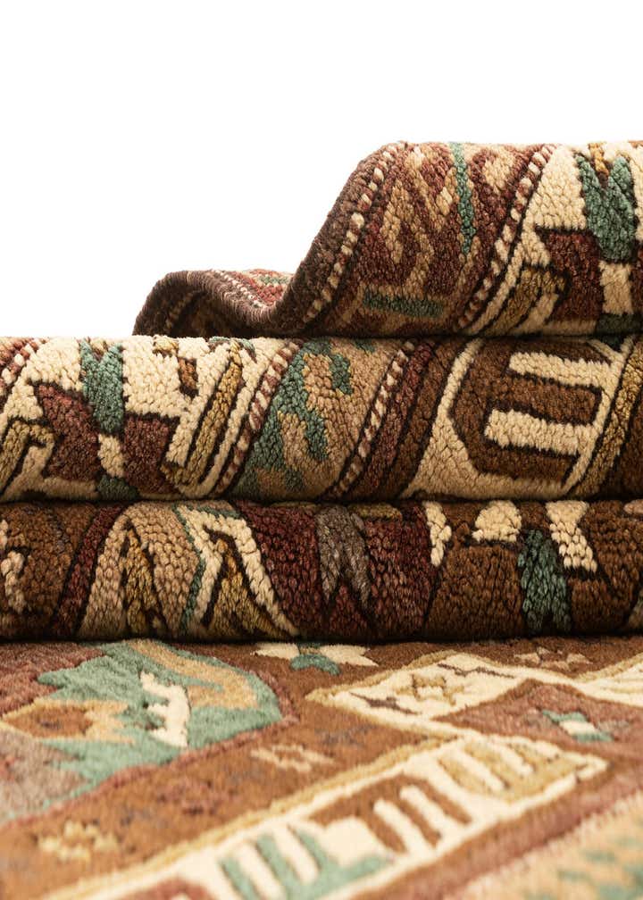 4' 5 x 6' 10 Hand Knotted Kars Wool Rug