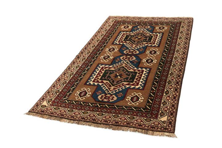 4' 3 x 7' 5 Hand Knotted Kars Wool Rug