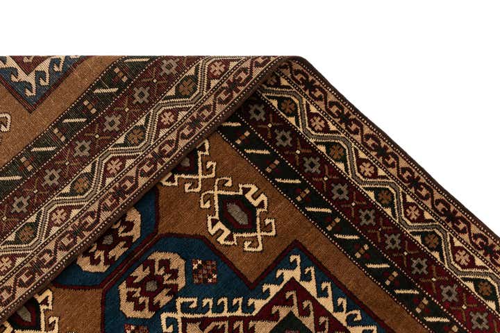 4' 3 x 7' 5 Hand Knotted Kars Wool Rug