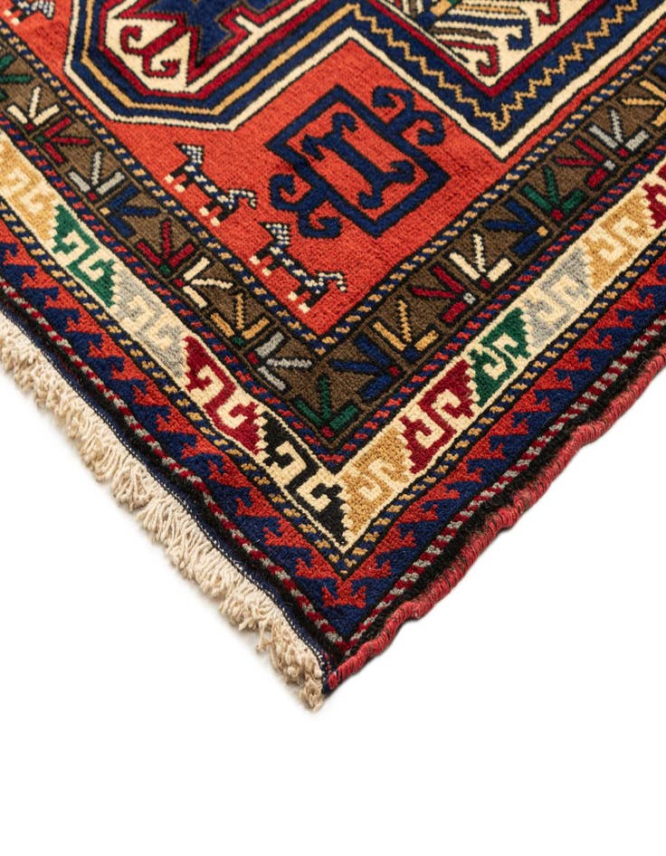 Detail image of 3' 10 x 5' 7  Hand Knotted Kars Wool Rug