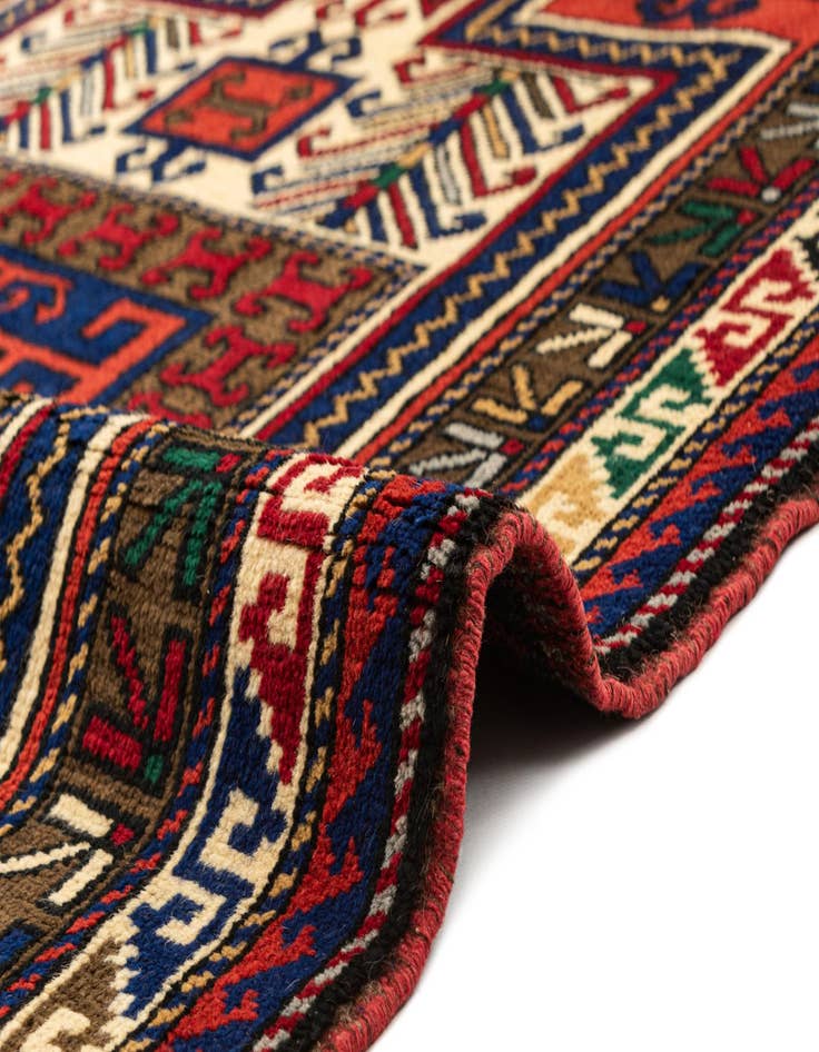 Detail image of 3' 10 x 5' 7  Hand Knotted Kars Wool Rug