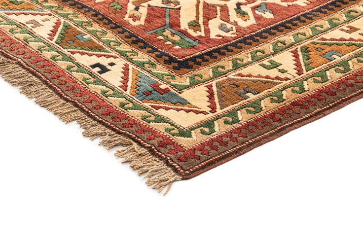 Detail image of 5' 5 x 9' 10 Hand Knotted Kars Wool Rug