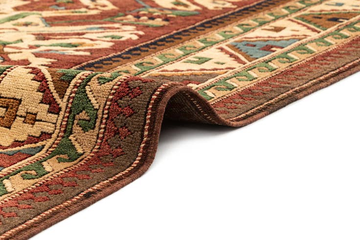 Detail image of 5' 5 x 9' 10 Hand Knotted Kars Wool Rug