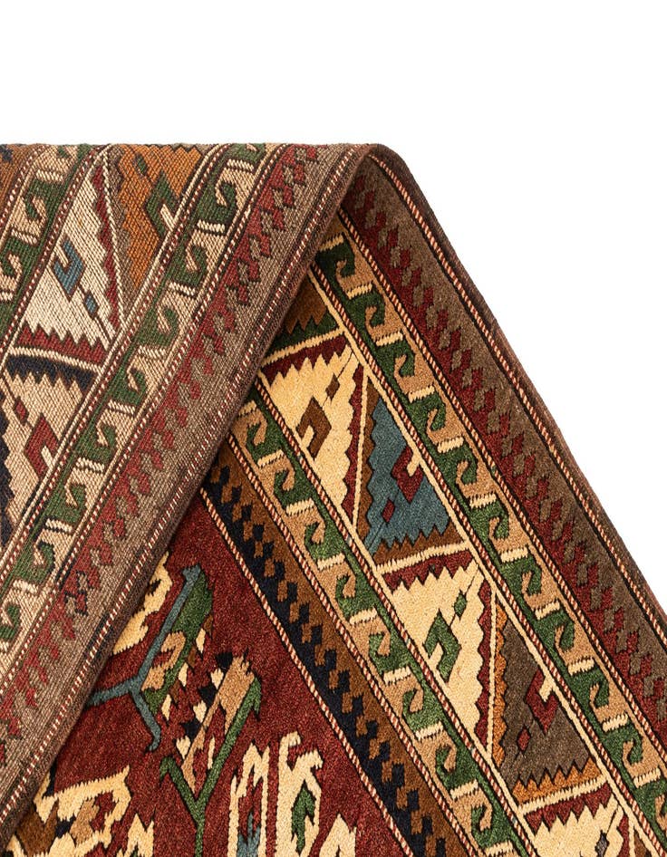 Detail image of 5' 5 x 9' 10  Hand Knotted Kars Wool Rug