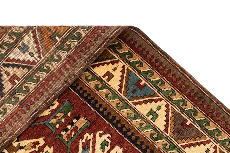 Detail image of 5' 5 x 9' 10 Hand Knotted Kars Wool Rug