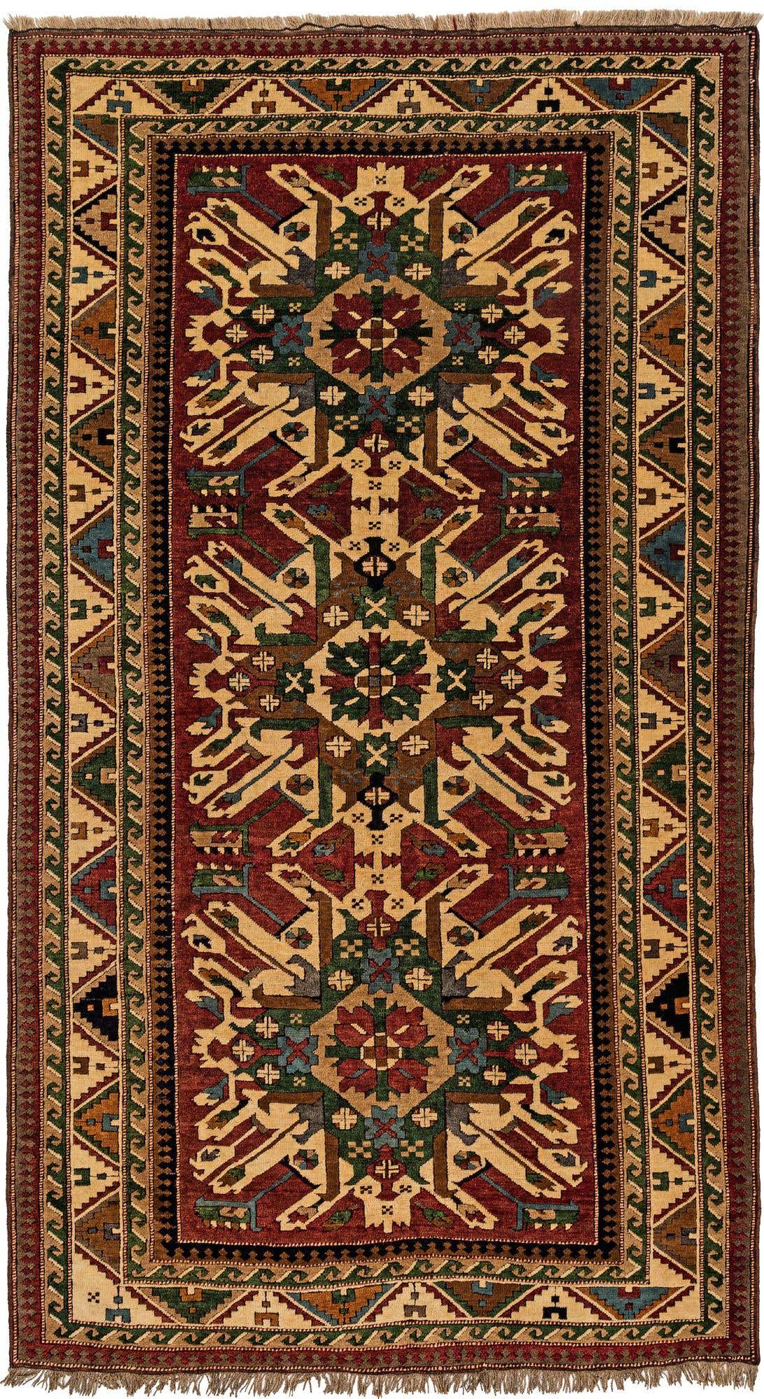 5' 5 x 9' 10 Hand Knotted Kars Wool Rug