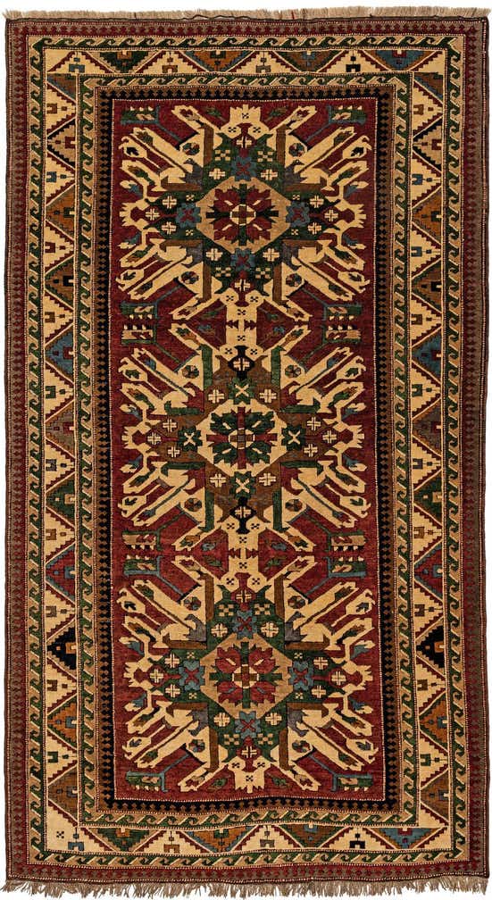 5' 5 x 9' 10 Hand Knotted Kars Wool Rug
