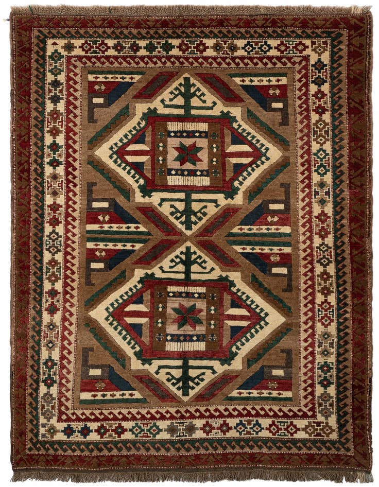 Detail image of 4' 9 x 7' Kars Wool Rug