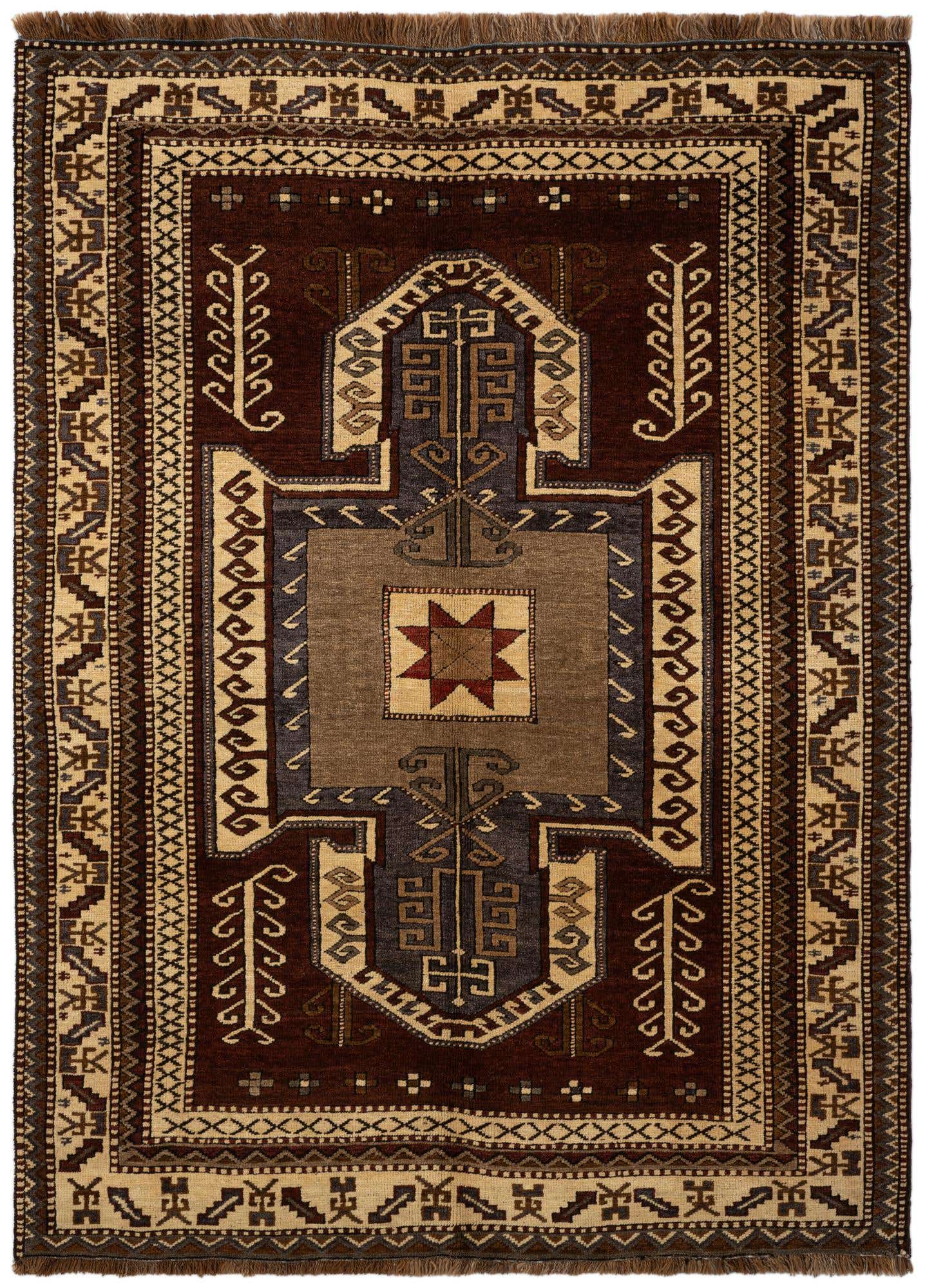 4' 8 x 6' 5 Hand Knotted Kars Wool Rug