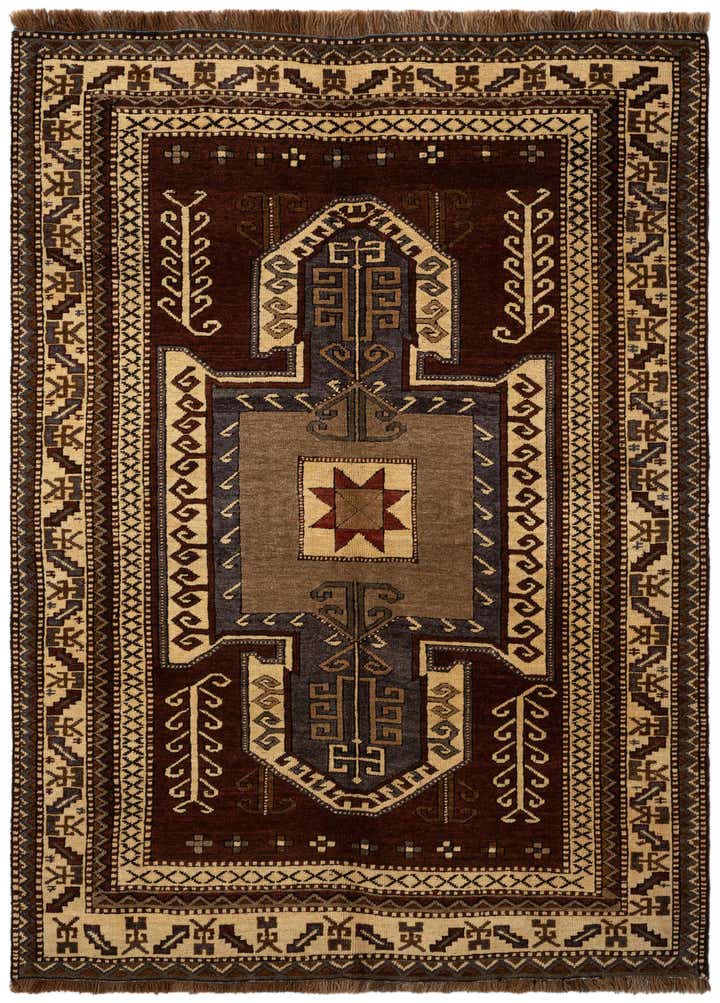 4' 8 x 6' 5 Hand Knotted Kars Wool Rug